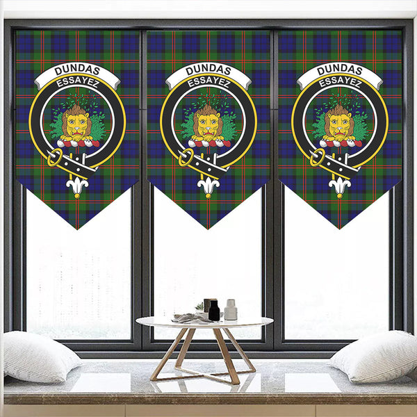 Dundas Modern 02 Tartan Classic Crest Pennant