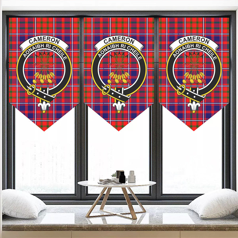 Cameron of Lochiel Modern Tartan Classic Crest Pennant