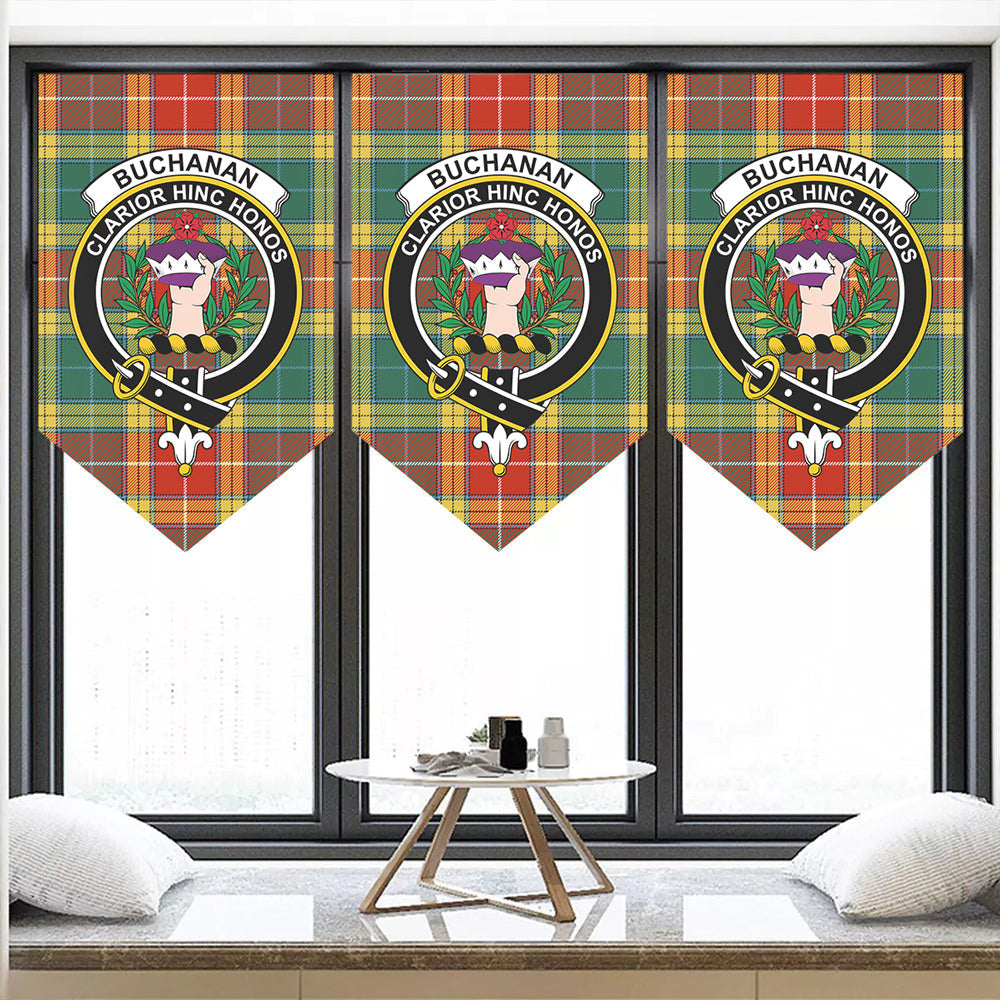 Buchanan Old Sett Tartan Classic Crest Pennant