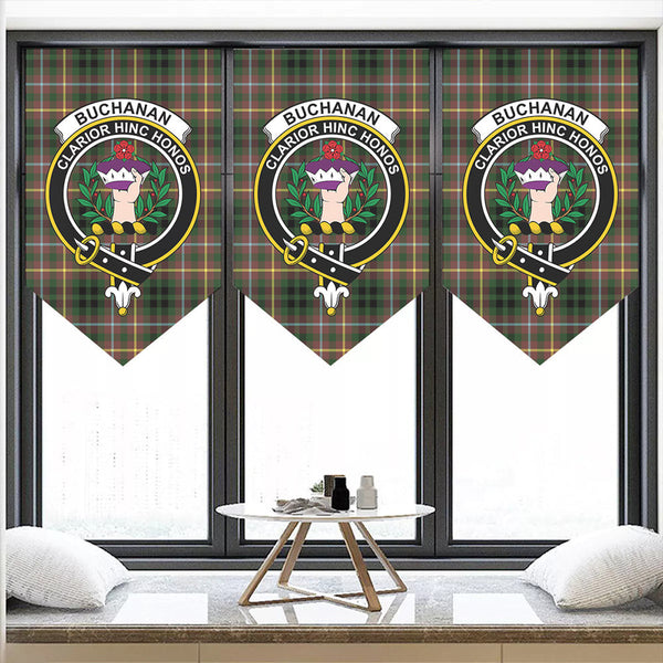 Buchanan Hunting Tartan Classic Crest Pennant