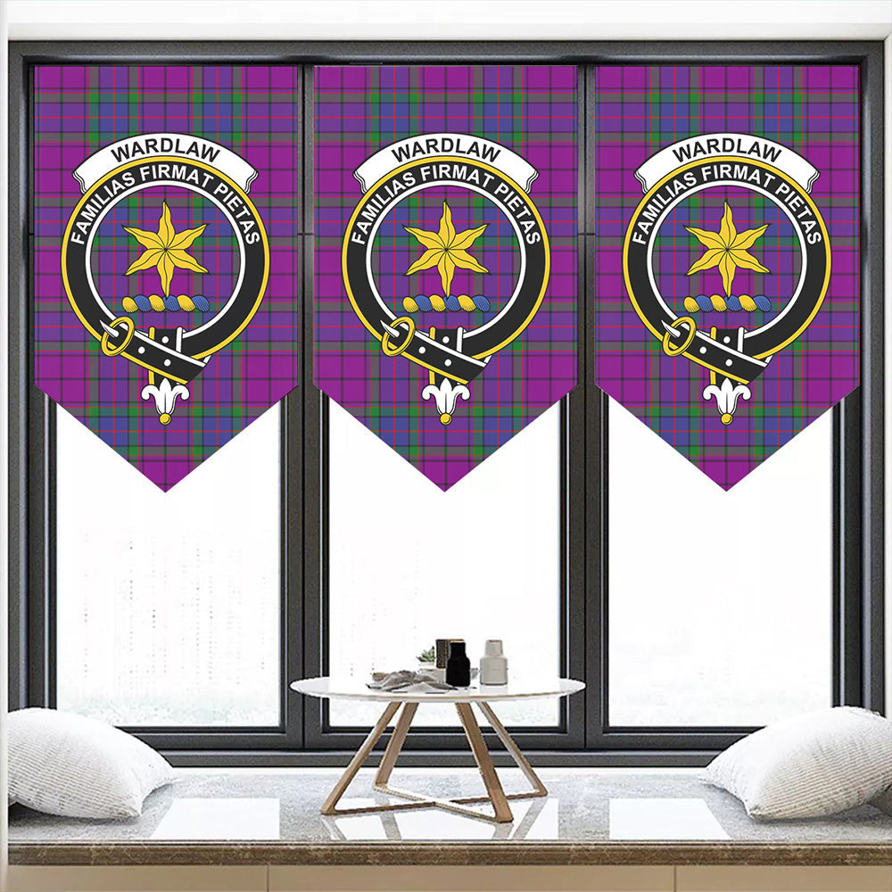 Wardlaw Modern Tartan Classic Crest Pennant