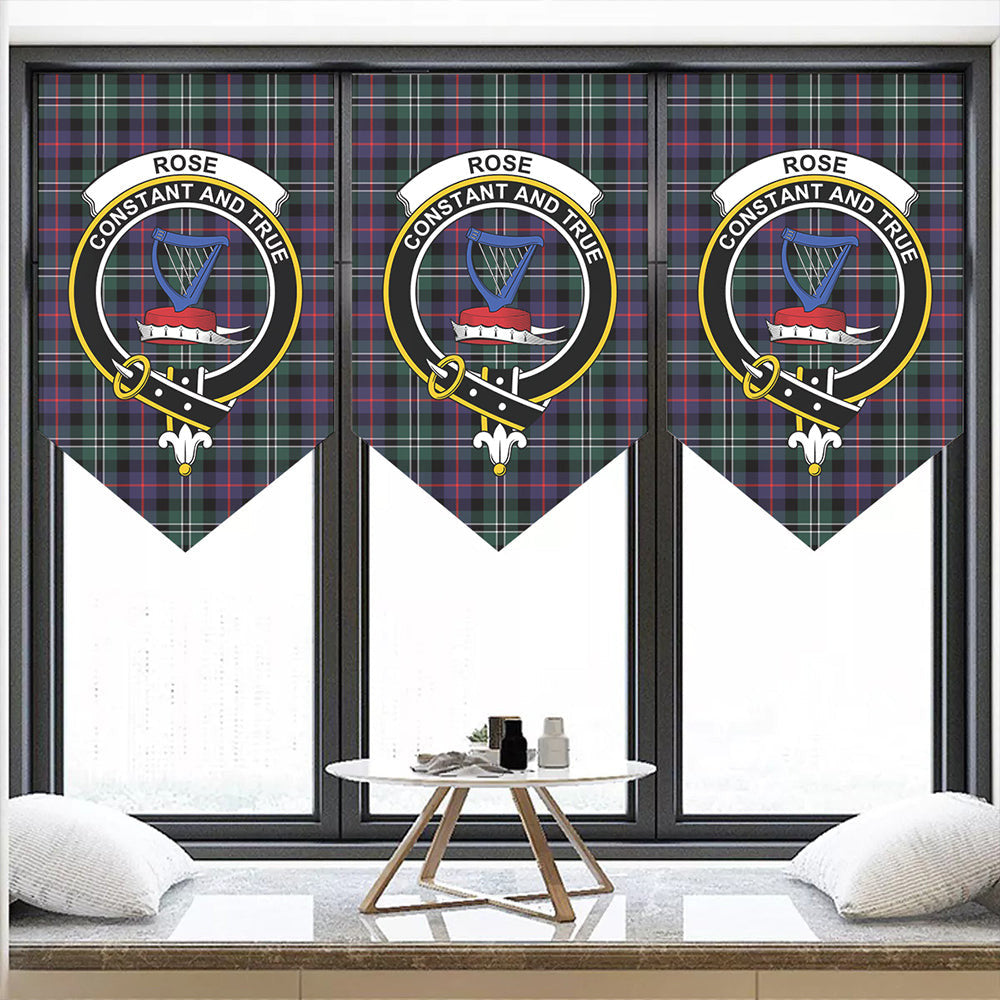 Rose Hunting Modern Tartan Classic Crest Pennant