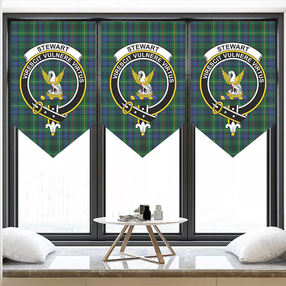 Stewart Hunting Modern Tartan Classic Crest Pennant