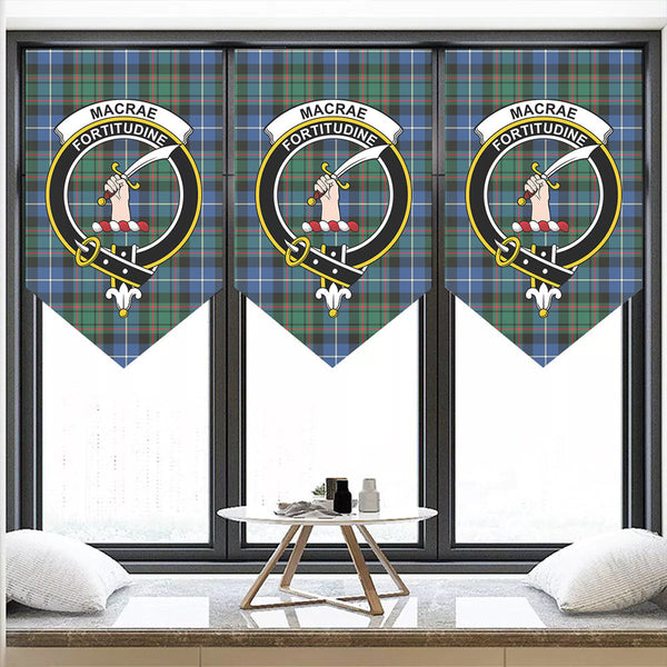 MacRae Hunting Ancient Tartan Classic Crest Pennant