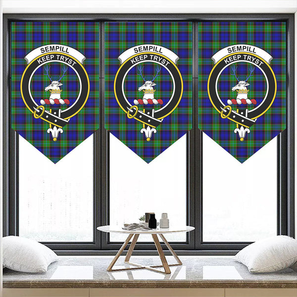 Sempill Modern Tartan Classic Crest Pennant