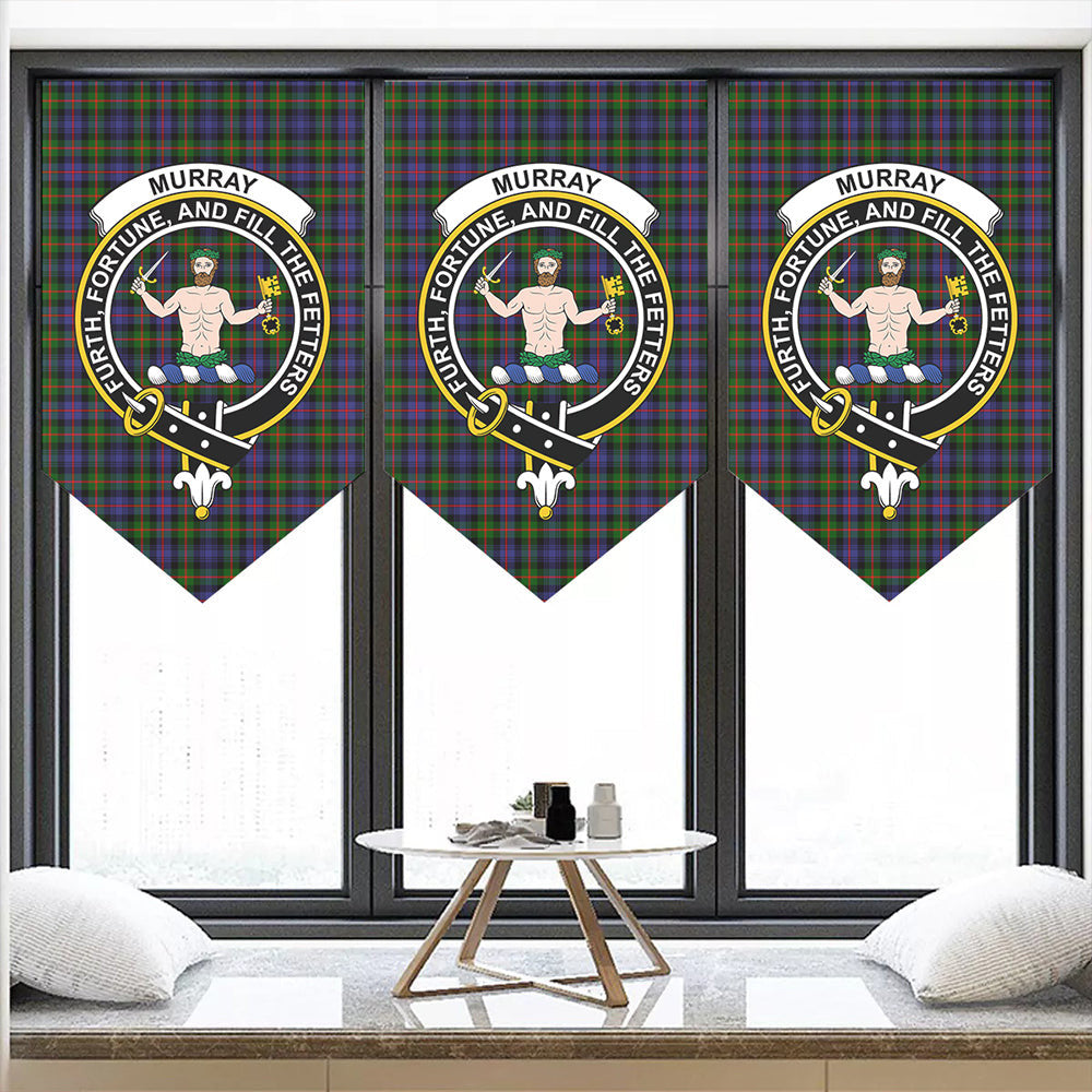 Murray of Atholl Modern Tartan Classic Crest Pennant