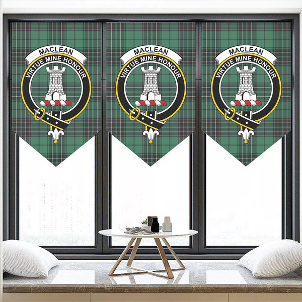 MacLean Hunting Ancient Tartan Classic Crest Pennant