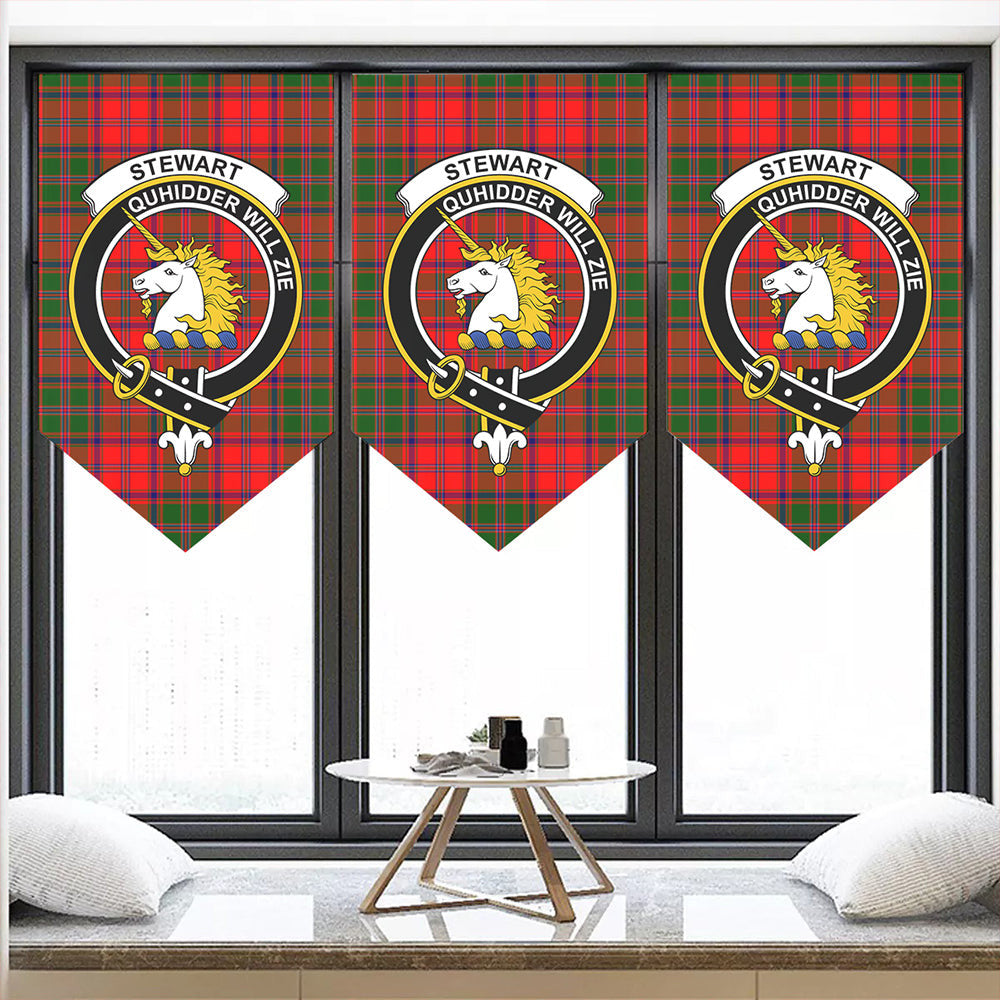 Stewart of Appin Modern Tartan Classic Crest Pennant