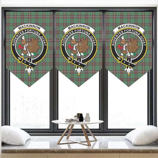 MacKinnon Hunting Ancient Tartan Classic Crest Pennant