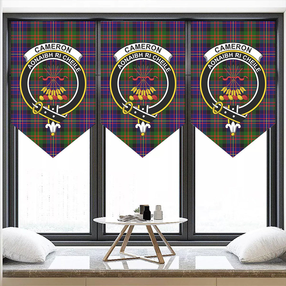 Cameron of Erracht Modern Tartan Classic Crest Pennant