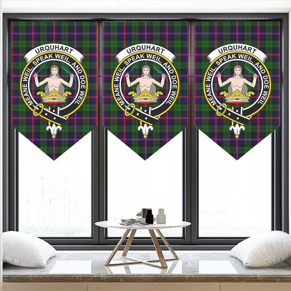 Urquhart Modern Tartan Classic Crest Pennant