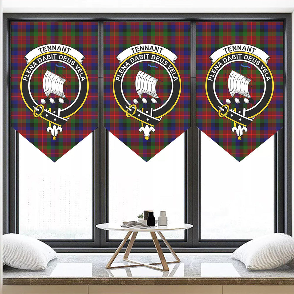 Tennant Tartan Classic Crest Pennant