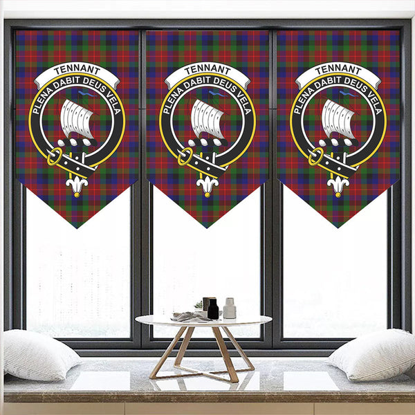 Tennant Tartan Classic Crest Pennant