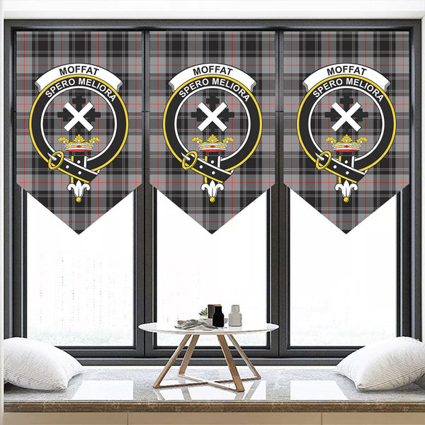 Moffat Modern Tartan Classic Crest Pennant