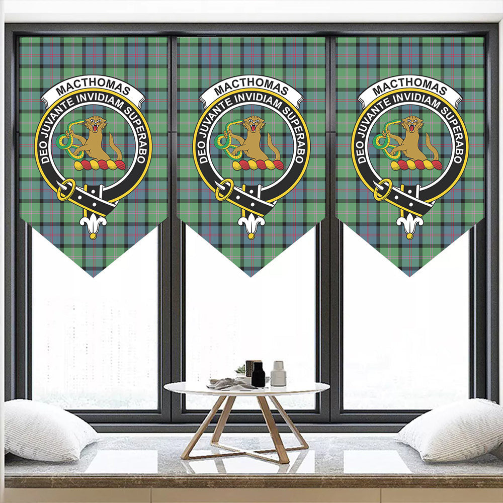 MacThomas Ancient Tartan Classic Crest Pennant