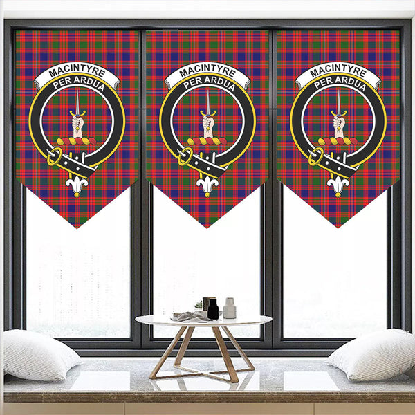 MacIntyre Modern Tartan Classic Crest Pennant