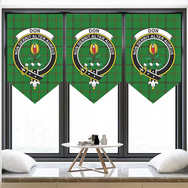 Don (Tribe-of-Mar) Tartan Classic Crest Pennant