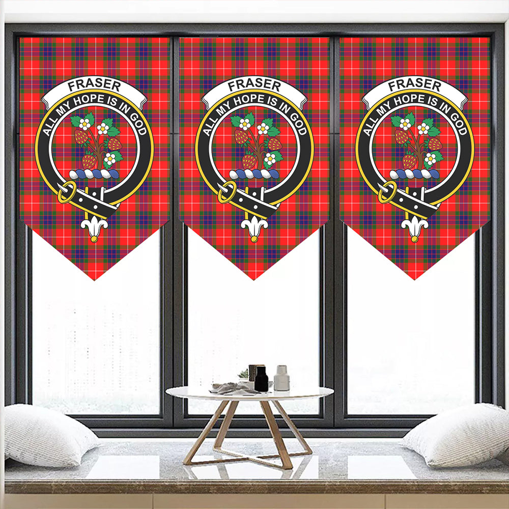 Fraser Modern Tartan Classic Crest Pennant