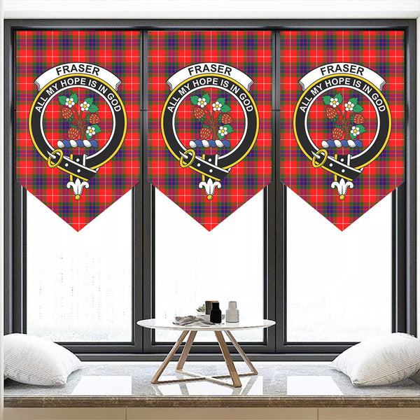 Fraser Modern Tartan Classic Crest Pennant