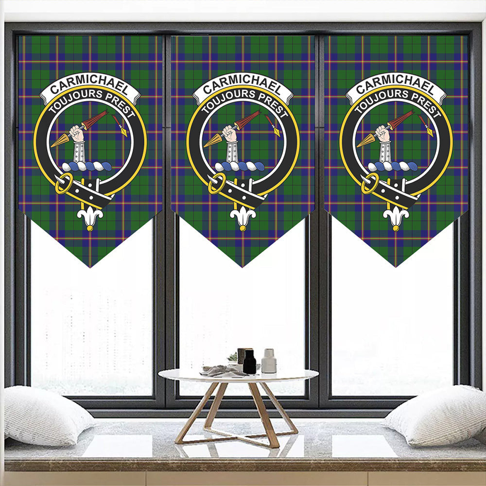 Carmichael Modern Tartan Classic Crest Pennant