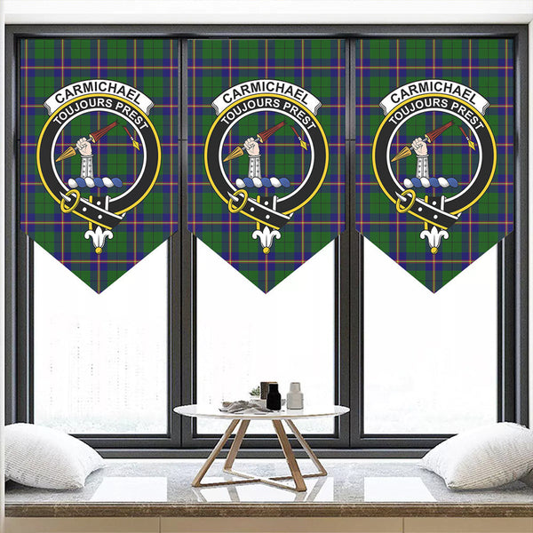 Carmichael Modern Tartan Classic Crest Pennant