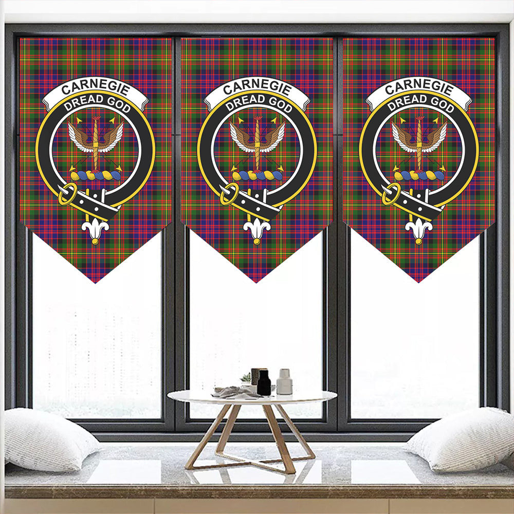 Carnegie Modern Tartan Classic Crest Pennant