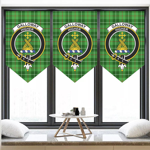 Galloway District Tartan Classic Crest Pennant