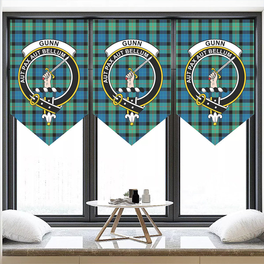 Gunn Ancient Tartan Classic Crest Pennant