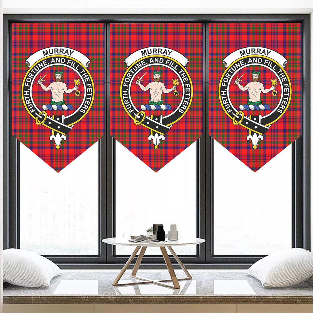 Murray of Tulloch Modern Tartan Classic Crest Pennant