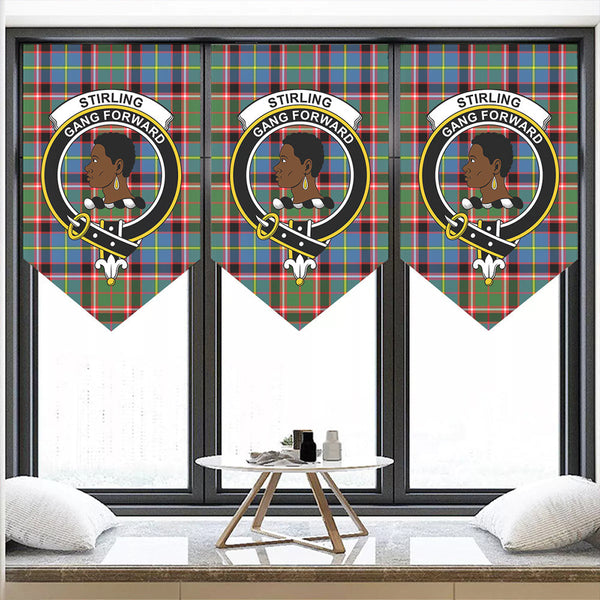 Stirling & Bannockburn District Tartan Classic Crest Pennant