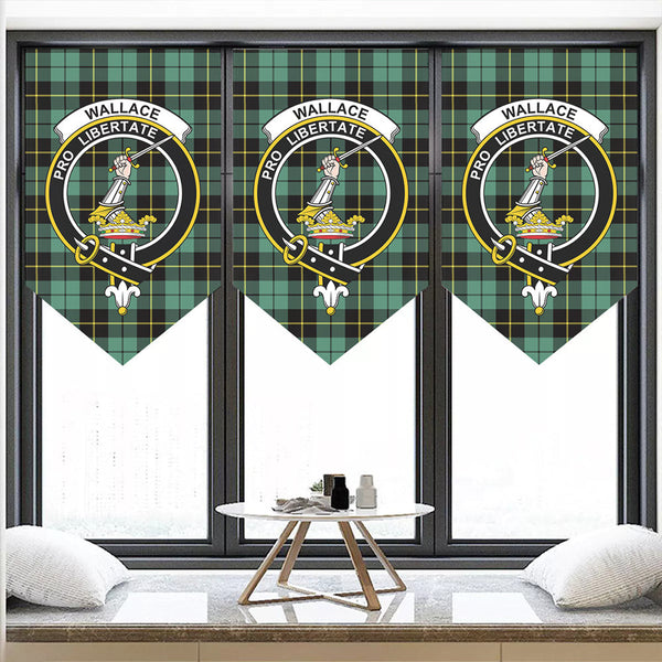 Wallace Hunting Ancient Tartan Classic Crest Pennant