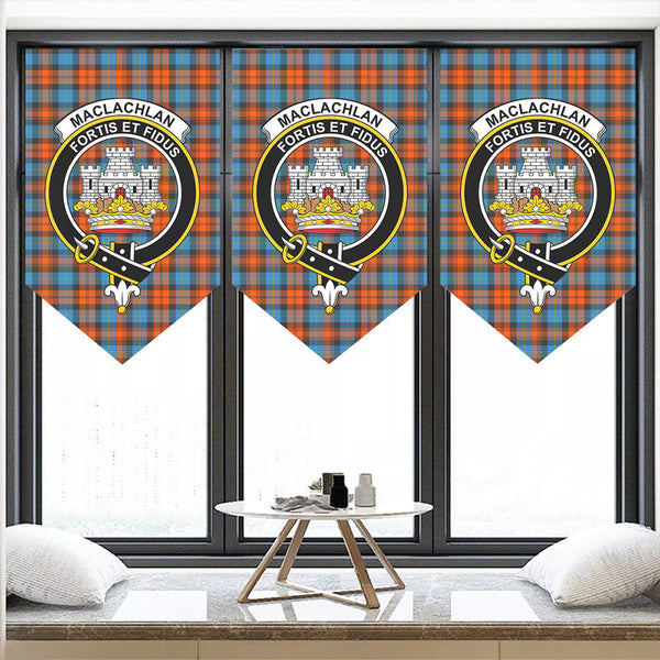 MacLachlan Ancient Tartan Classic Crest Pennant