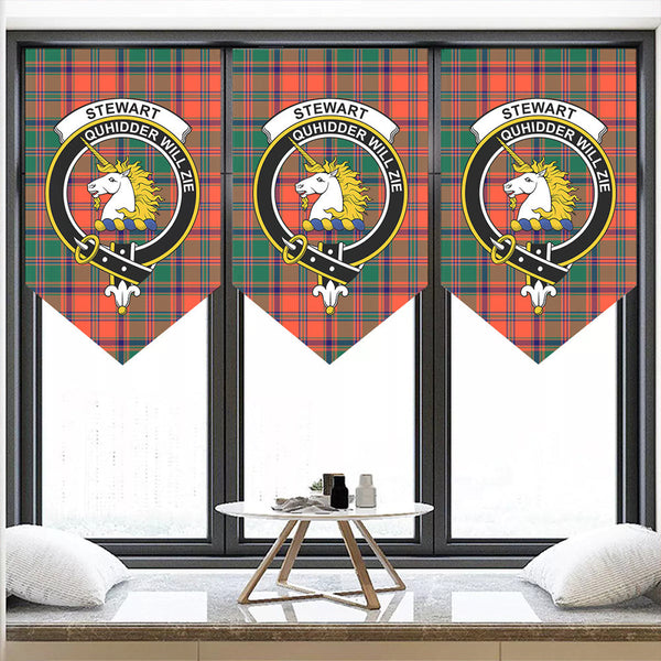 Stewart of Appin Ancient Tartan Classic Crest Pennant