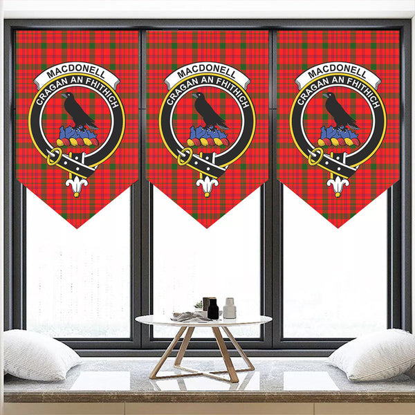 MacDonnell of Keppoch Modern Tartan Classic Crest Pennant