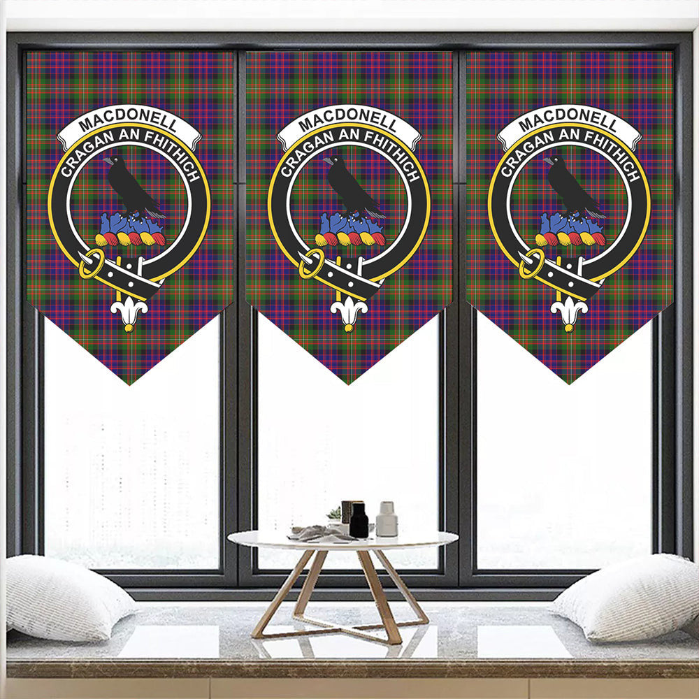 MacDonnell of Glengarry Modern Tartan Classic Crest Pennant