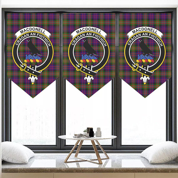 MacDonnell of Glengarry Modern Tartan Classic Crest Pennant