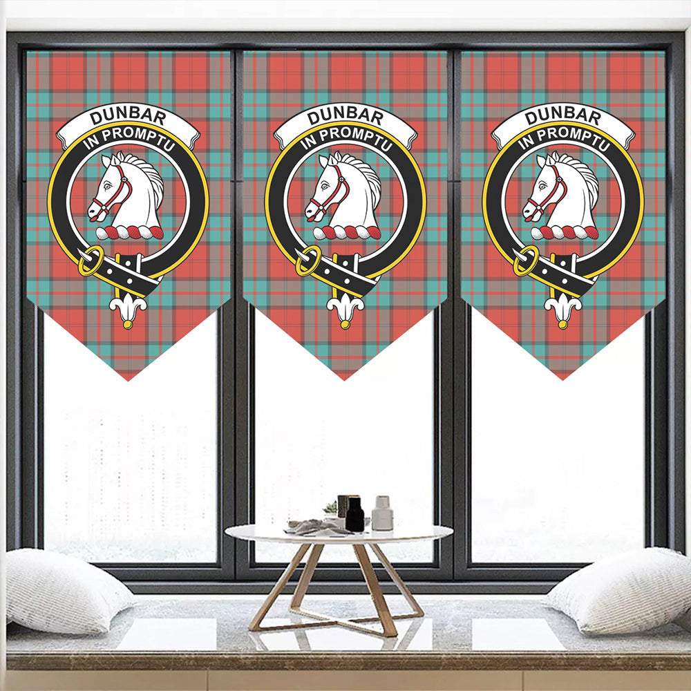 Dunbar Ancient Tartan Classic Crest Pennant