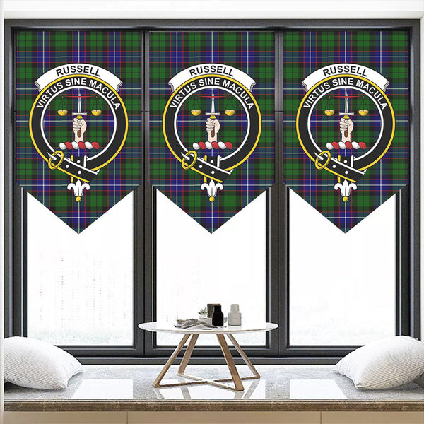 Russell Modern Tartan Classic Crest Pennant