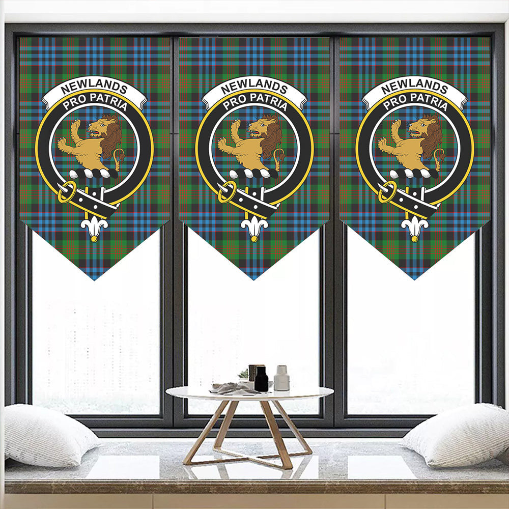 Newlands of Lauriston Tartan Classic Crest Pennant