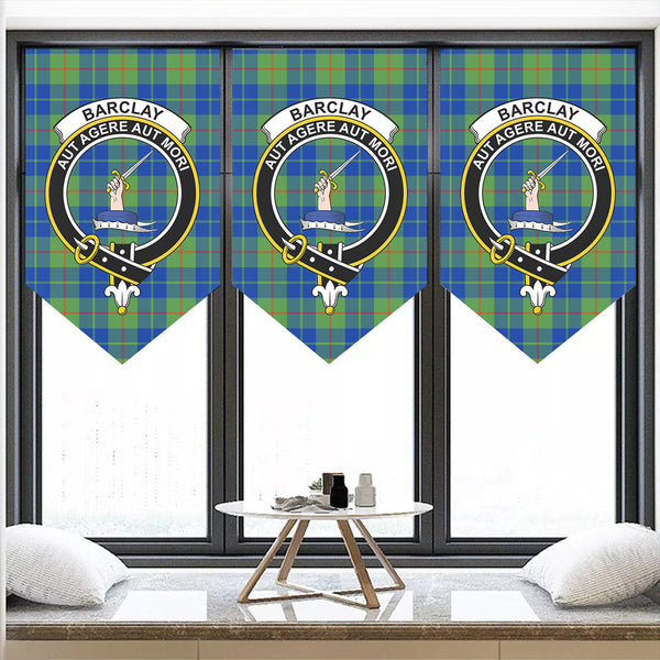 Barclay Hunting Ancient Tartan Classic Crest Pennant