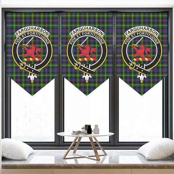 Farquharson Modern Tartan Classic Crest Pennant