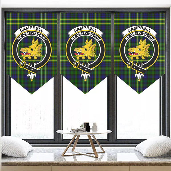 Campbell of Breadalbane Modern Tartan Classic Crest Pennant