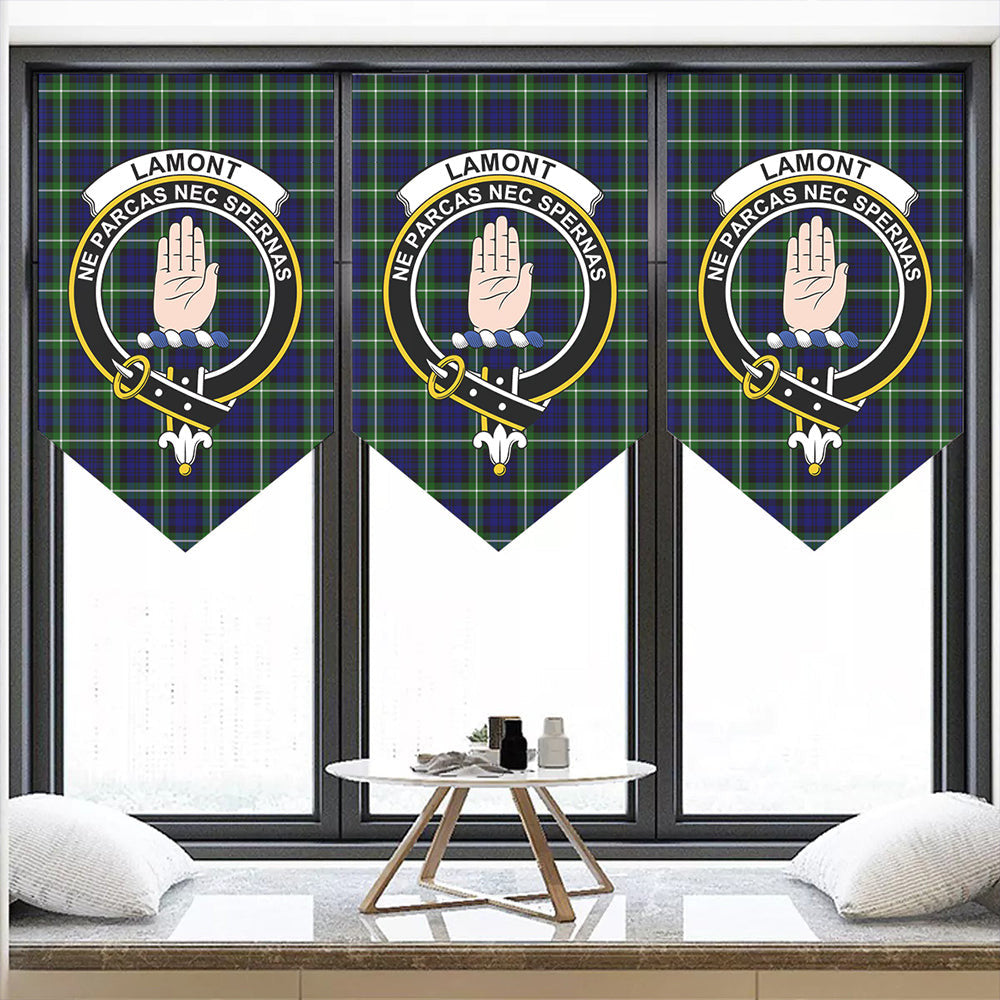 Lamont Modern Tartan Classic Crest Pennant