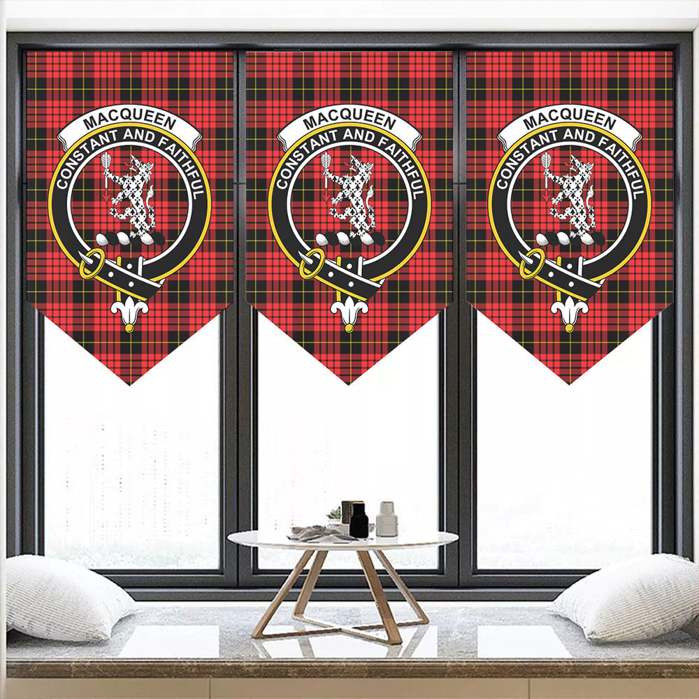 MacQueen Modern Tartan Classic Crest Pennant