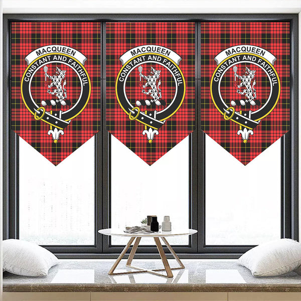 MacQueen Modern Tartan Classic Crest Pennant