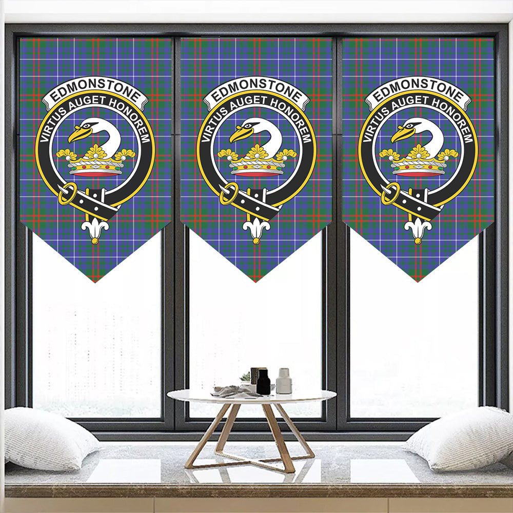 Edmonstone Tartan Classic Crest Pennant