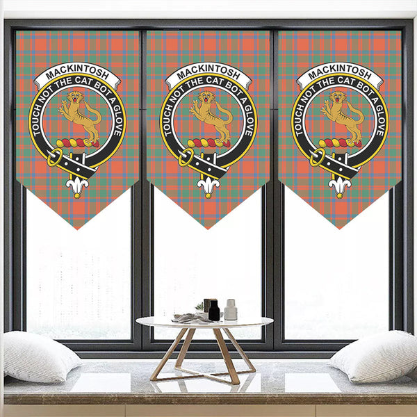 MacKintosh Ancient Tartan Classic Crest Pennant