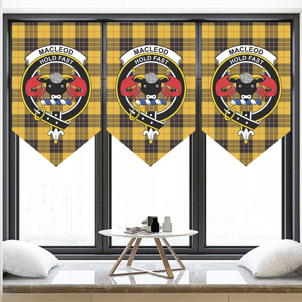 MacLeod of Lewis Ancient Tartan Classic Crest Pennant