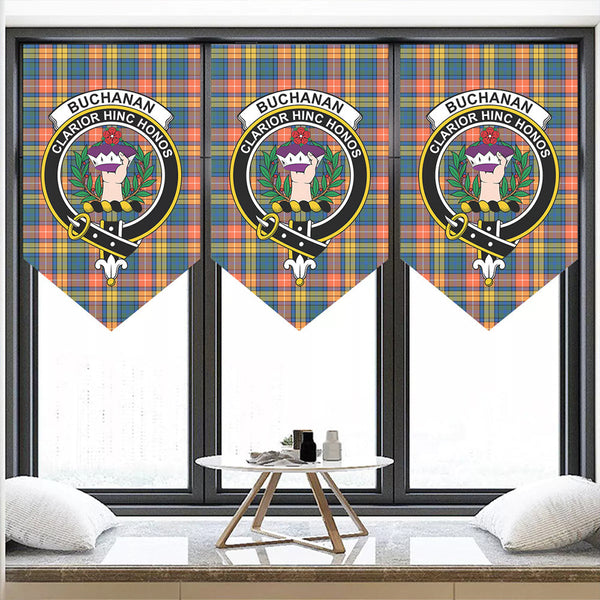 Buchanan Ancient Tartan Classic Crest Pennant