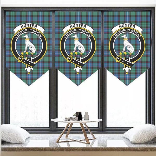 Hunter Ancient Tartan Classic Crest Pennant